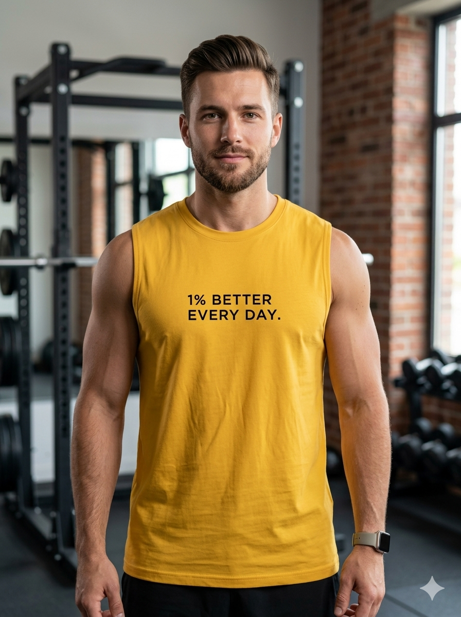 1% Better Men's Tank Top